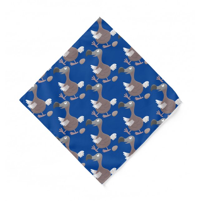 Funny dodo bird cartoon illustration  bandana (Front)