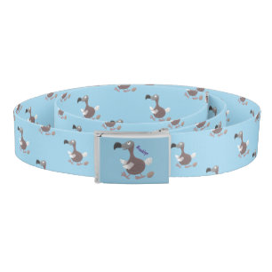 Funny dodo bird cartoon illustration belt