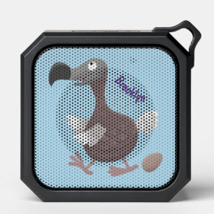 Funny dodo bird cartoon illustration bluetooth speaker