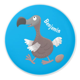 Funny dodo bird cartoon illustration ceramic tile | Zazzle