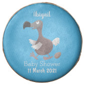 Funny dodo bird cartoon illustration chocolate covered oreo (Front)