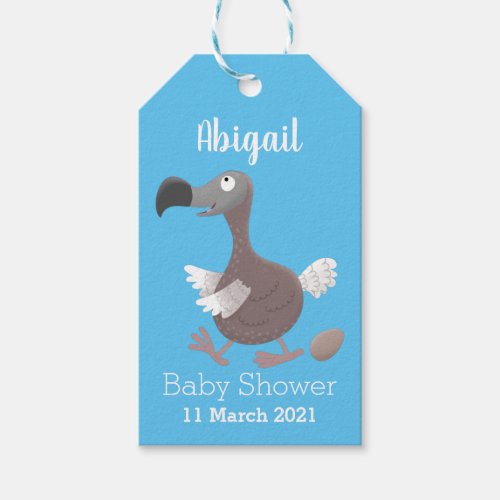 Funny dodo bird cartoon illustration  gift tags