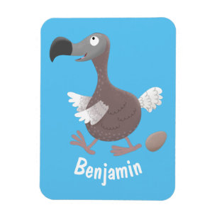 Funny dodo bird cartoon illustration magnet