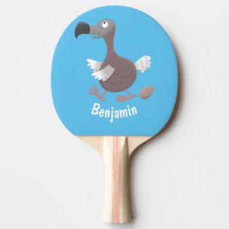 Funny dodo bird cartoon illustration