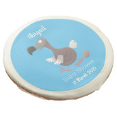 Funny dodo bird cartoon illustration sugar cookie (Angled)