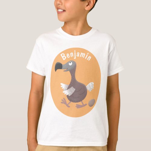 Funny dodo bird cartoon illustration T_Shirt