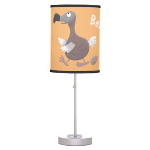 Funny dodo bird cartoon illustration table lamp
