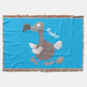 Funny dodo bird cartoon illustration ceramic tile | Zazzle