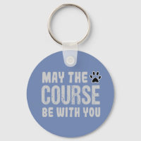 Funny Dog Agility Rally Training Keychain Gift