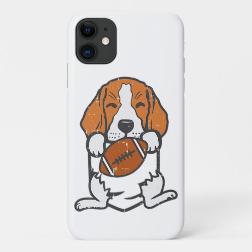 Funny Dog American Football Beagle Animal Lover iPhone 11 Case