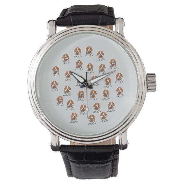 Funny Dog American Football Beagle Animal Lover Watch (Front)