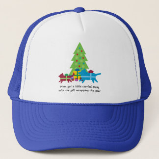 Funny Dog  and Cat Christmas Presents Trucker Hat