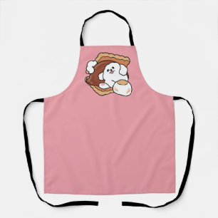 Funny Dog and S’more Design – Kawaii Pet Lover Pun Apron