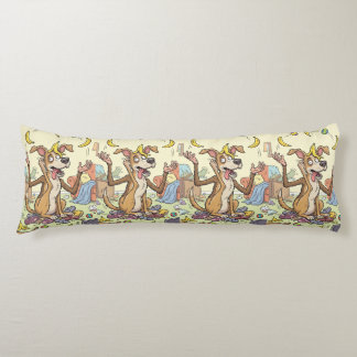 Funny Dog Art Body Pillow – Whimsical Living Room