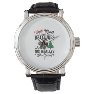 Funny Dog Attitude Christmas Vector Design_1 Watch