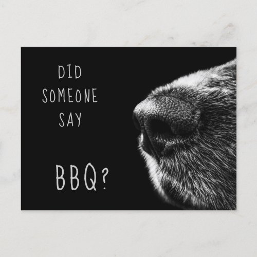 Funny Dog BBQ Invitation