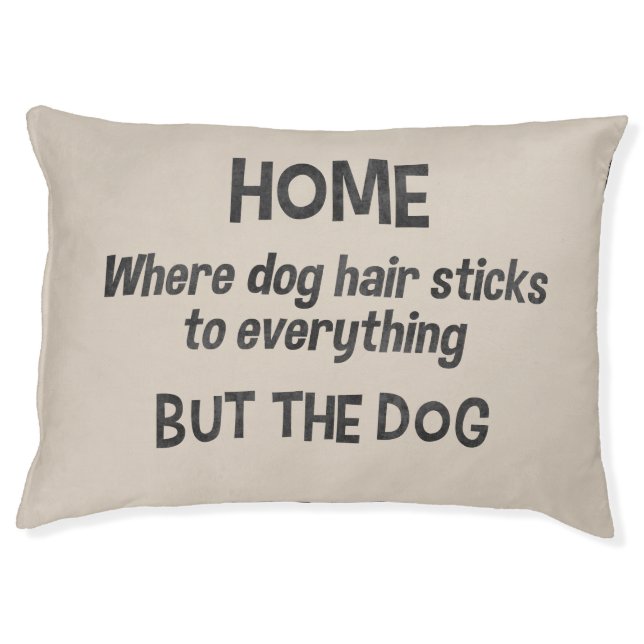 Funny dog bed Cute pet bed Choose background color (Front)