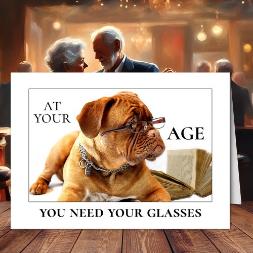 Funny Dog Beer Birthday Greeting Card