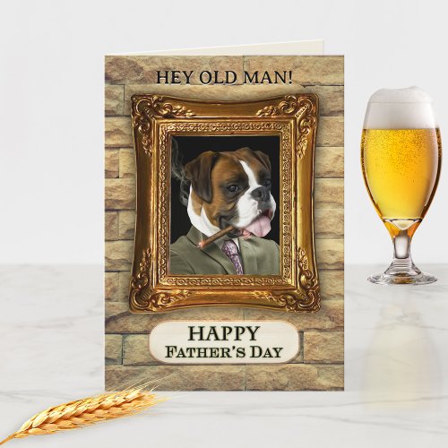 Funny Dog Best Dad Fathers Day Card