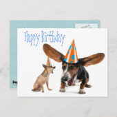 Funny Dog Birthday Postcard (Front/Back)