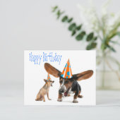 Funny Dog Birthday Postcard (Standing Front)