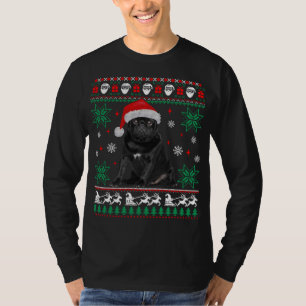 Funny Dog Black Pug Ugly Christmas Sweater