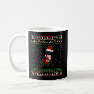 Funny Dog Black Pug Ugly Christmas Sweaters Coffee Mug