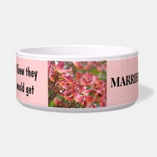 Funny Dog Bowl Wedding Knew they Would Married