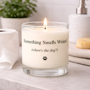 Funny Dog Candle - Something Smells Weird