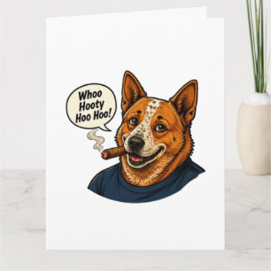 Funny Dog Cartoon Art Card