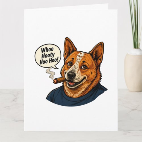 Funny Dog Cartoon Art Card