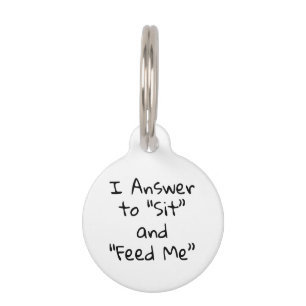 Funny Dog Cat Pet ID Lost  Tag