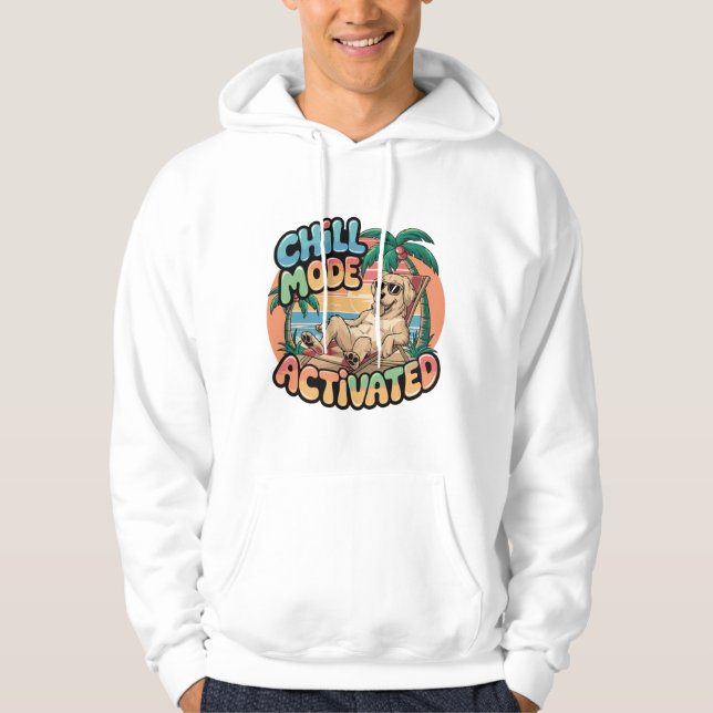 FUNNY DOG CHILL MODE ON HOODIE (Front)