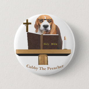 Funny Dog Christian Button