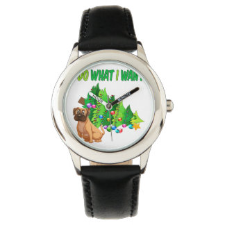 Funny Dog Christmas Boxer Dog I Do What I Want Watch