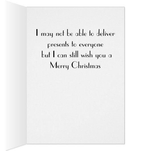 funny dog Christmas card (Inside (Right))