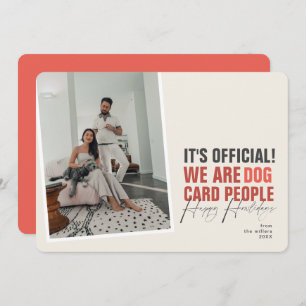 Funny Dog Christmas Card Ivory Happy Howlidays