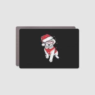 Funny Dog Christmas Pajamas Gift for Dog Lovers Wo Car Magnet