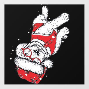 Funny Dog Christmas Pajamas Gift for Dog Lovers Wo Wall Decal