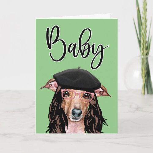 Funny dog couples birthday from her suggestive card