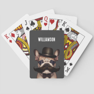 Funny Dog Custom Name Poker Cards