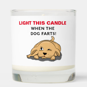 Funny Dog Custom Scented Candle