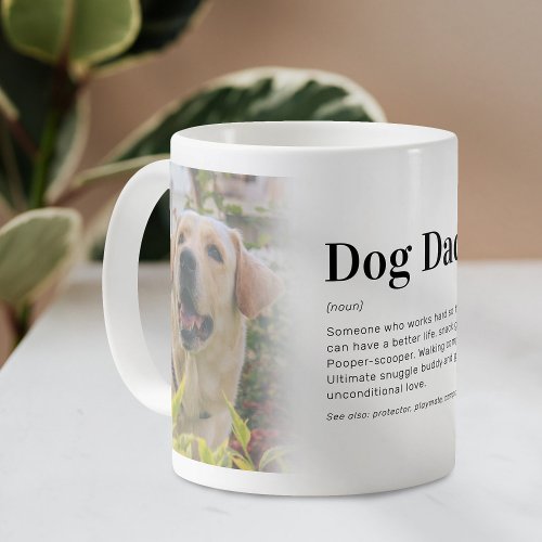 Funny Dog Dad Definition Photo Coffee Mug