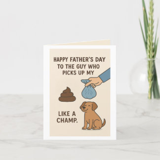 Funny Dog Dad Father’s Day Holiday Card