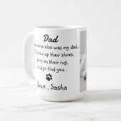 Funny Dog Dad Father's Day - Birthday Dog Humor Coffee Mug (Front Left)