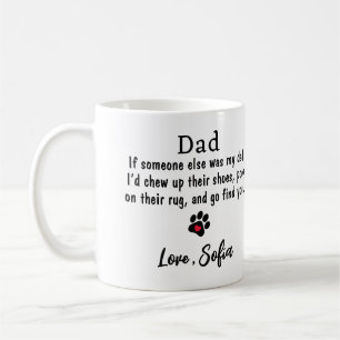 Funny Dog Dad -Father's Day Pet Photo Coffee  Coffee Mug