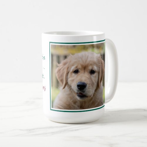 Funny Dog Dad Merry Christmas Pet Photo Coffee Mug