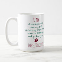 Funny Dog Dad Personalized Pet Photo Christmas Coffee Mug