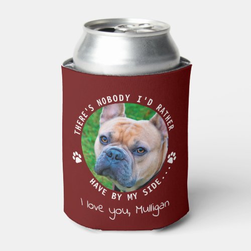 Funny Dog Dad Personalized Pet Photo Fathers Day Can Cooler