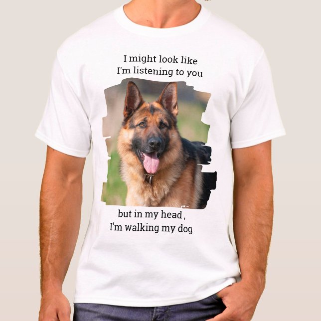 Funny Dog Dad Personalized Pet Photo T-Shirt (Creator Uploaded)